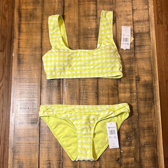 NWT Roxy Women’s Lime Green Swim Bottom SZ Medium - Picture 8 of 8